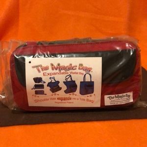 The Magic Bag Expandable Wallet Bag red and black
